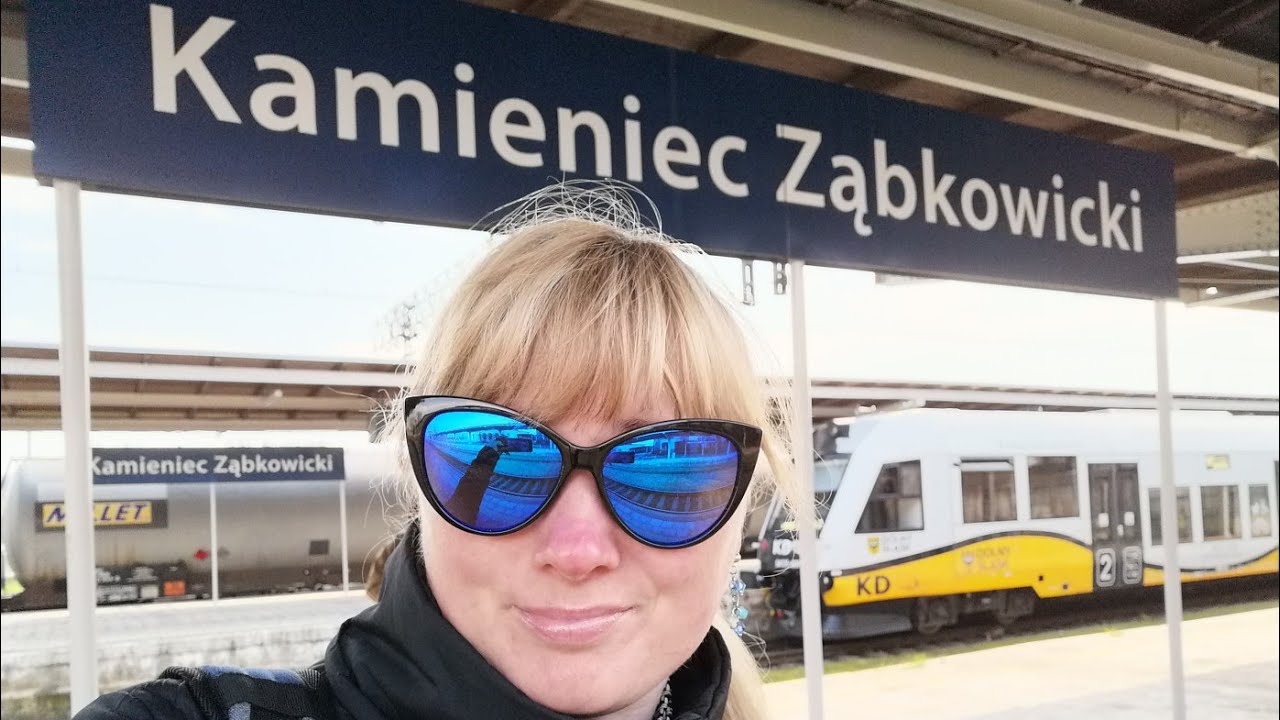 Kamieniec Ząbkowicki stacja PKP popołudniowy zestaw pociągów #Podróże