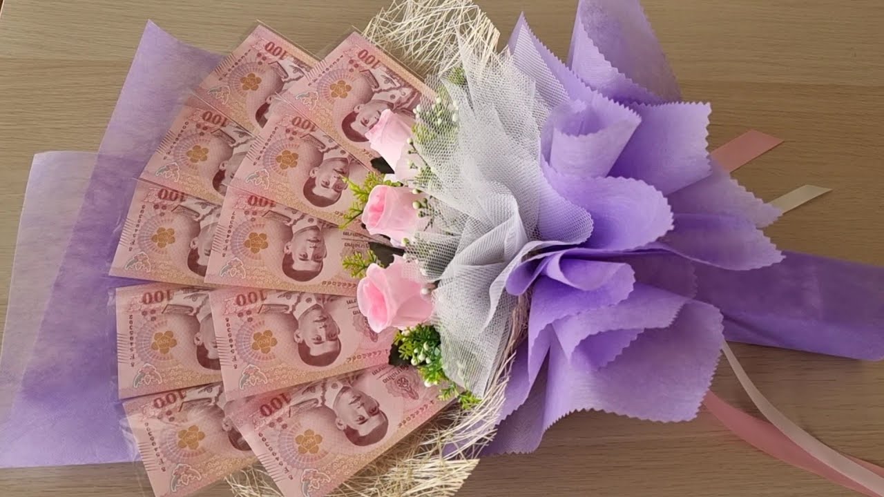 small money bouquet​ ซ่อธนบัตร​ขนาดเล็ก​