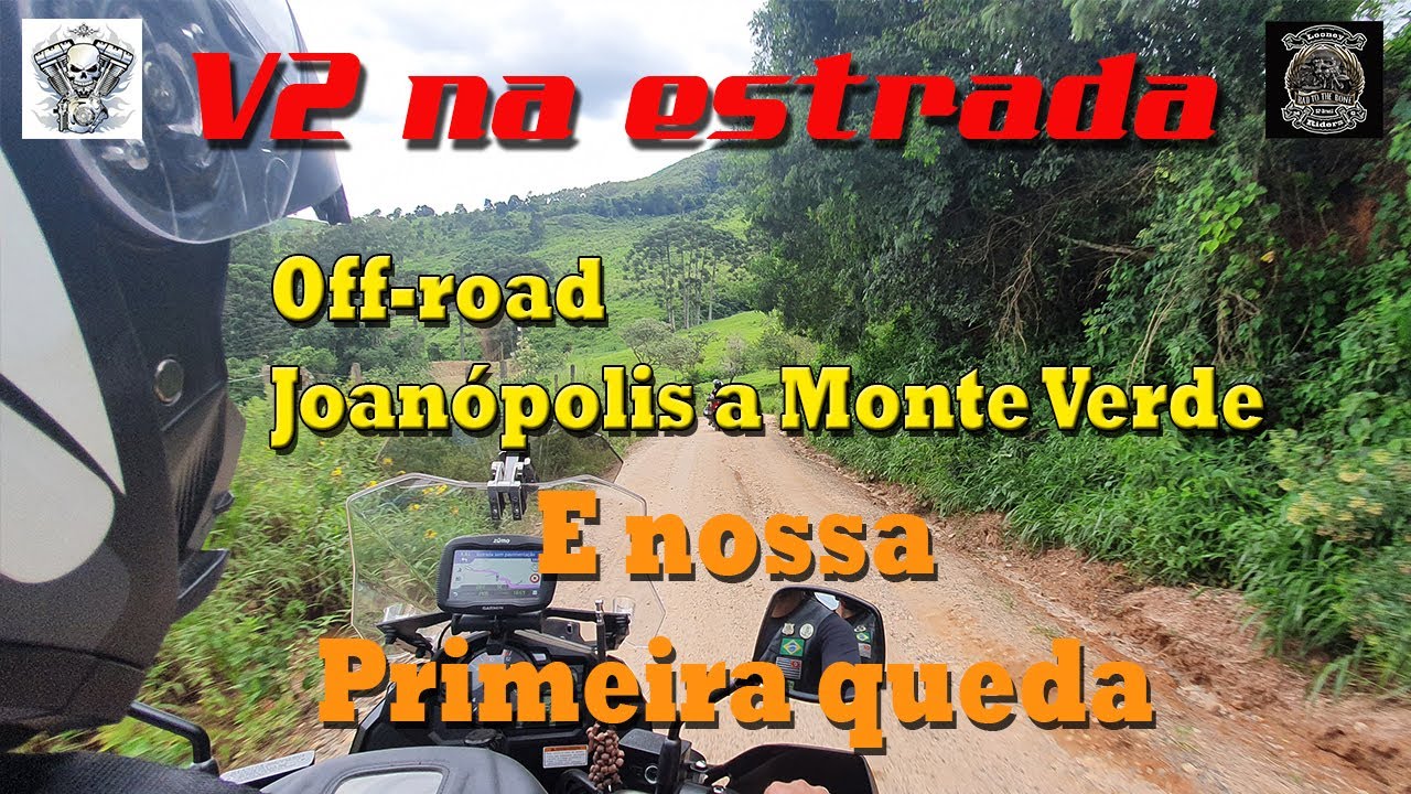Viagem de moto - Off road de Joan&oacute;polis a Monte Verde e nossa primeira queda