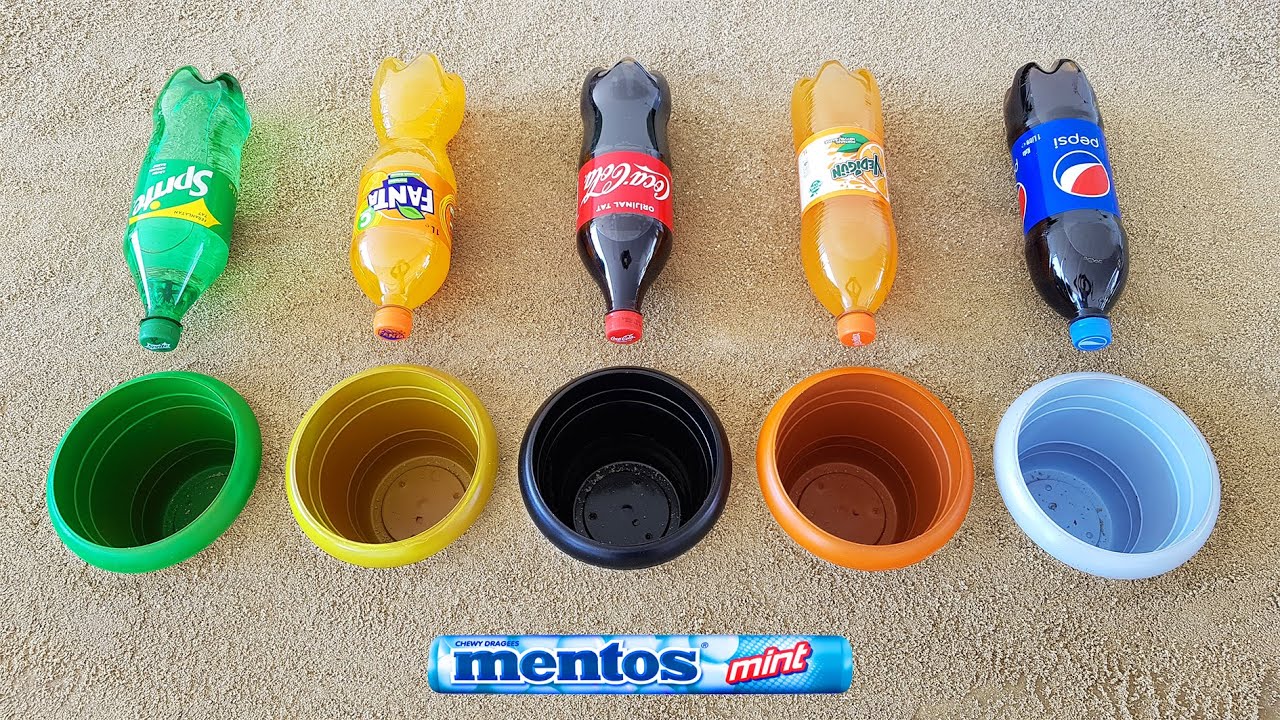 Experiment !! Cola, Pepsi, Yedigün, Fanta, Sprite and Mentos Underground