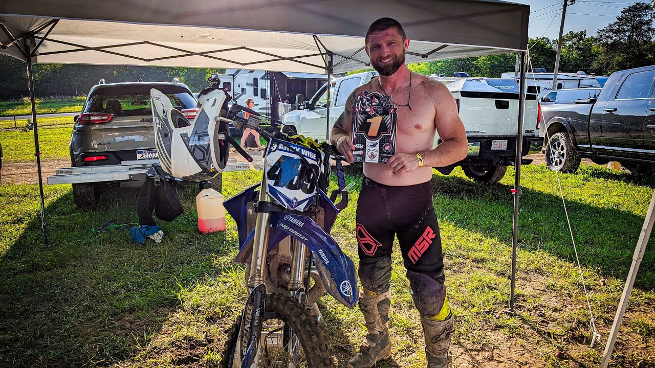 FIRST MOTOCROSS RACE WAS A MUD FEST! ONLY MY 10TH TIME ON A BIKE!!!