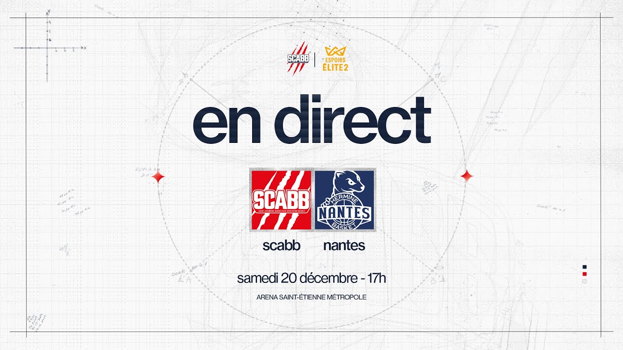 🔴 SCABB VS NANTES (ESPOIRS ÉLITE 2 - J3)