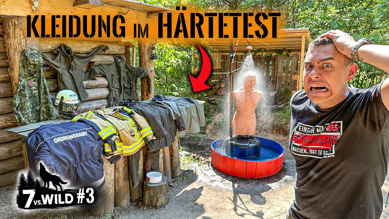7 vs. Wild - REGENJACKEN H&Auml;RTE-TEST | Diese JACKE ist der GAMECHANGER |&nbsp;Survival&nbsp;Mattin