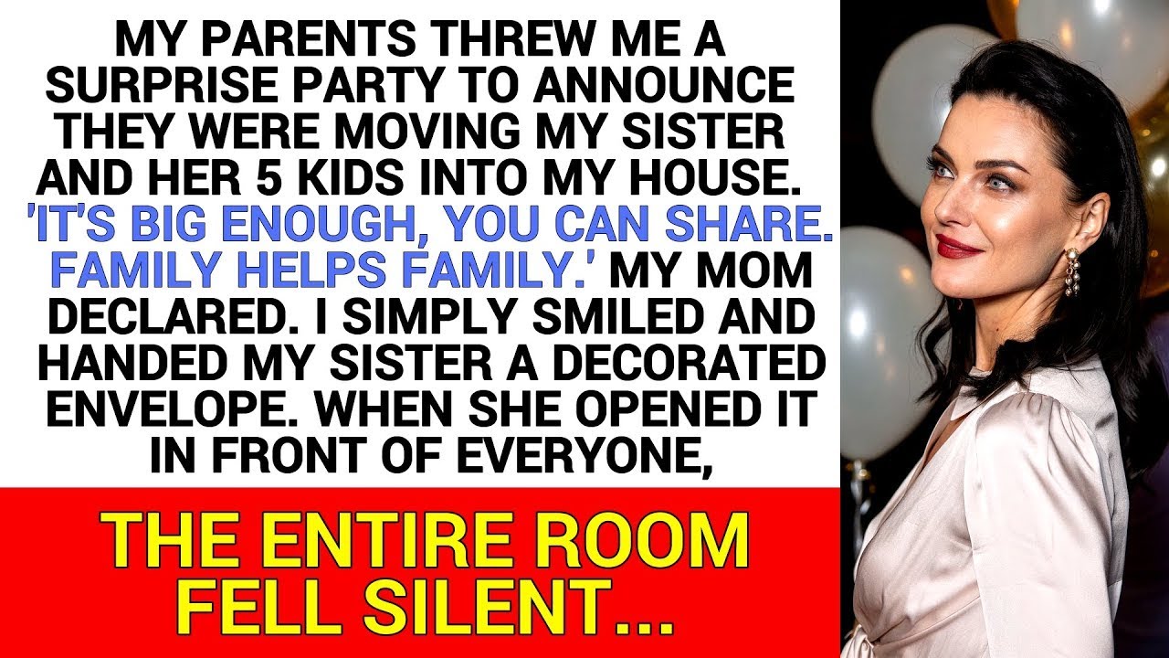 Parents Announced My Sister   Her 5 Kids Were Moving In—At My Surprise Party