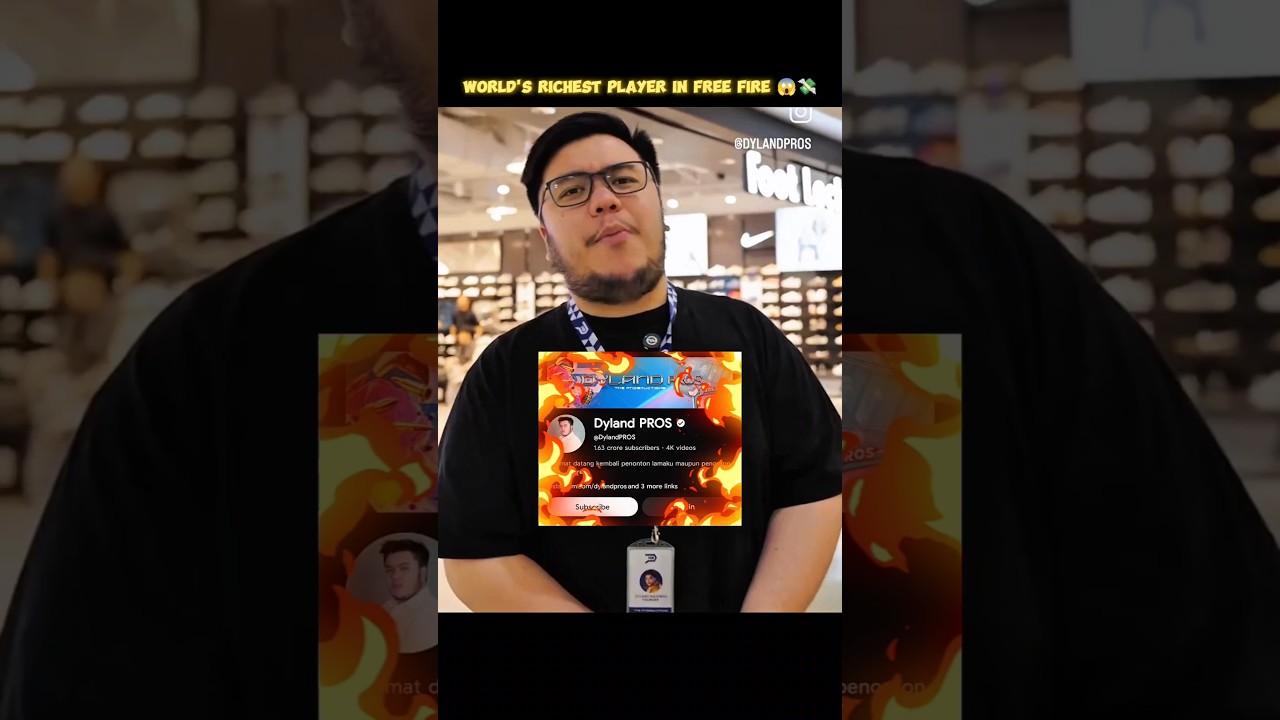 He is the world richest free fire player 😱