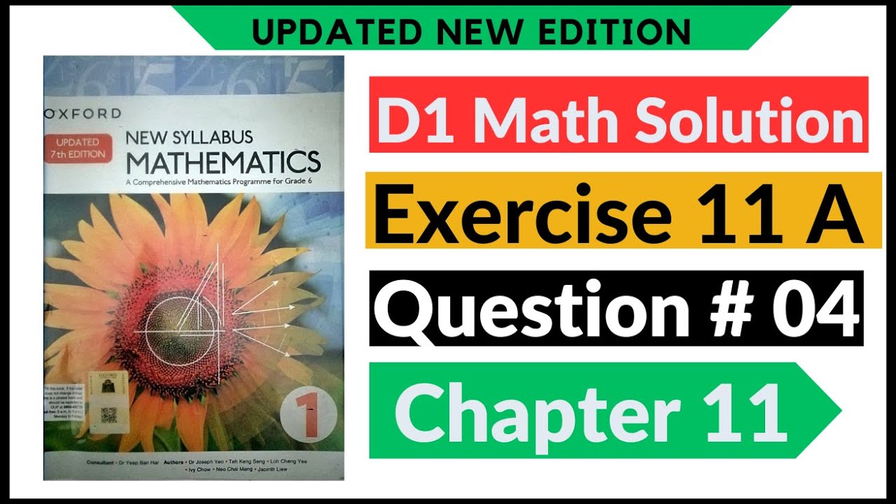 Exercise 11a Question 4 Oxford Math Updated New Edition | D1 Maths | Chapter 11 | Book 1| Angles