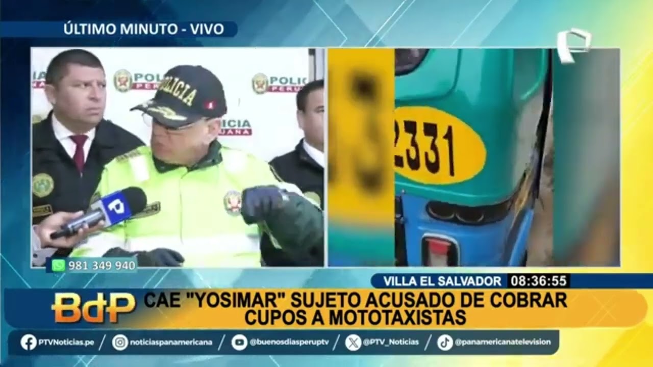 Coronel Charles captura a “Yoshimar”, extorsionador que cobraba S/5 diarios a mototaxistas en VES