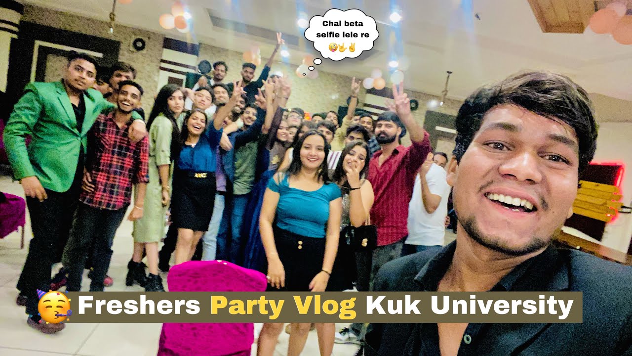 Freshers Party Vlog 🥳🤟 | Music&Dance Department | Kurukshetra University