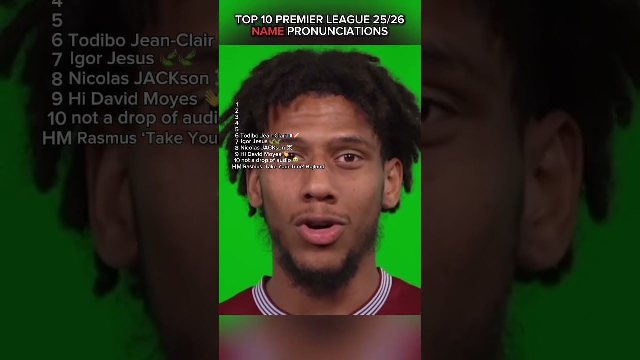 Top 10 Premier League Name Pronunciations 😂 || Daniel Farke sounds exactly like Siri 😭💀 ||