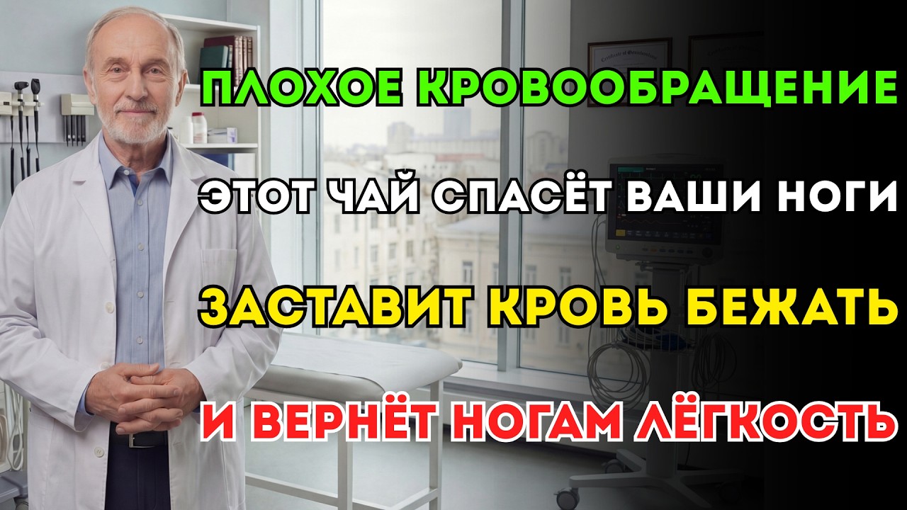 Вам уже за 60? Пейте это, чтобы мгновенно улучшить кровообращение в уставших ногах.