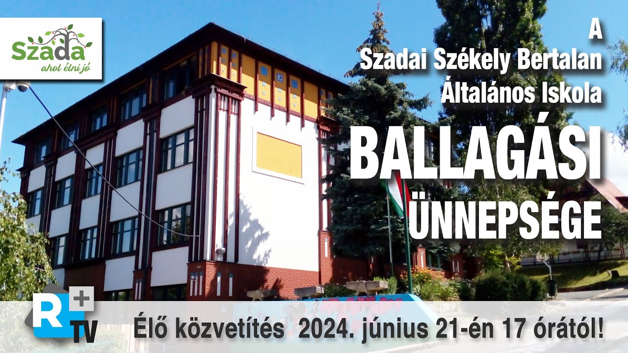 Élő közvetítés a Szadai Székely Bertalan Általános Iskola Ballagási Ünnepségéről