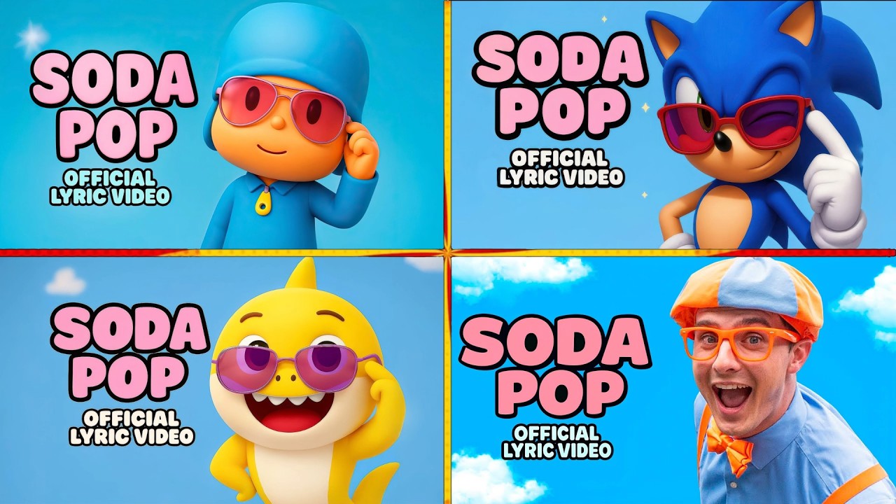 POCOYO 🆚 SONIC 🆚 BABY SHARK 🆚  SODA POP MEGA BATTLE 🎵 Who Is Best#11