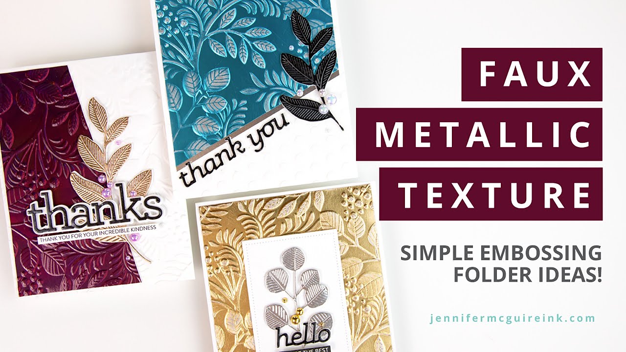 Easy Faux Metallic Texture