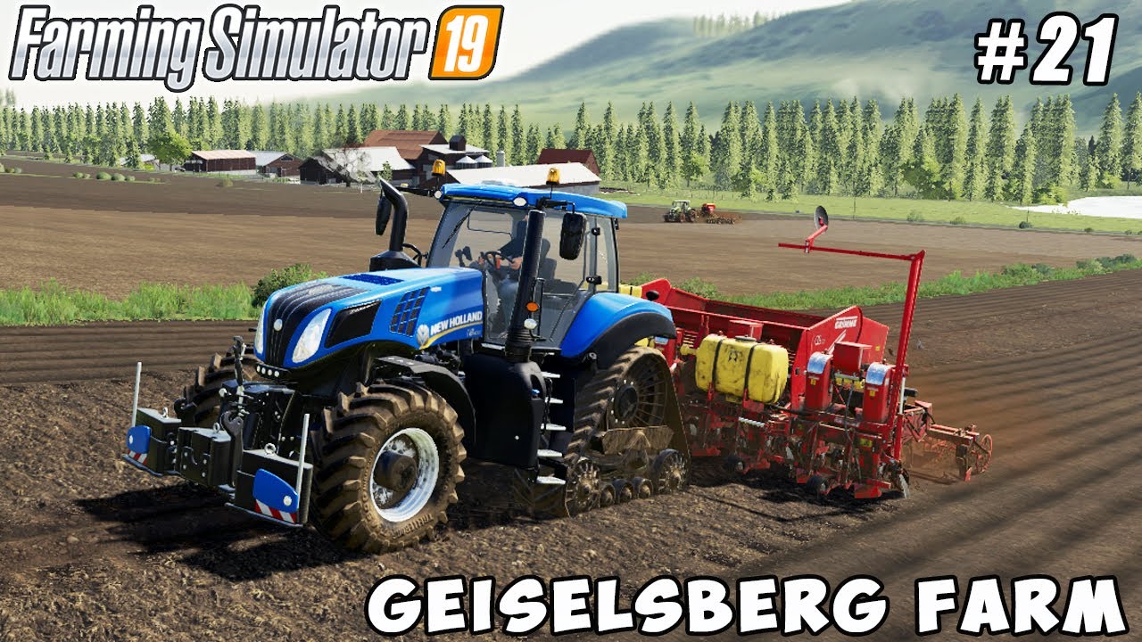 Sowing cereals, planting potatoes, weed control | Geiselsberg Farm | Farming simulator 19 | ep #21