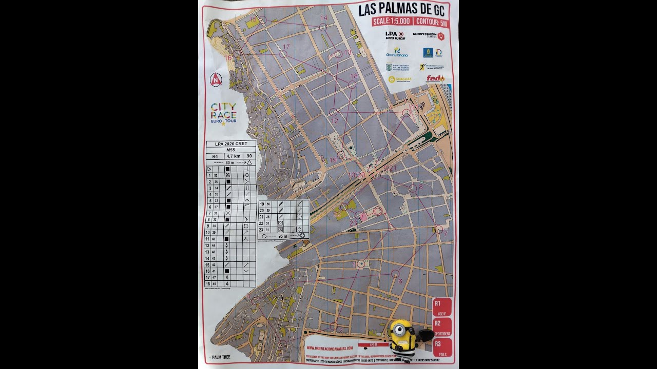 Las Palmas de Gran Canaria City Race Orienteering 1 January 2026