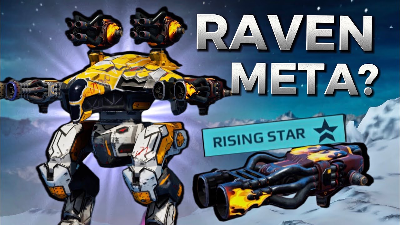 RAVEN IS META!! WITH THE NEW FLAMETHROWERS! (Gameplay) -War Robots #warrobots