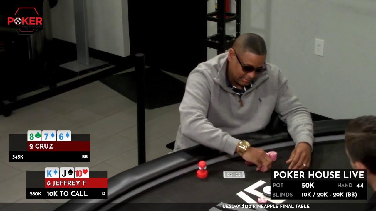 TUESDAY $130 Crazy Pineapple Final Table