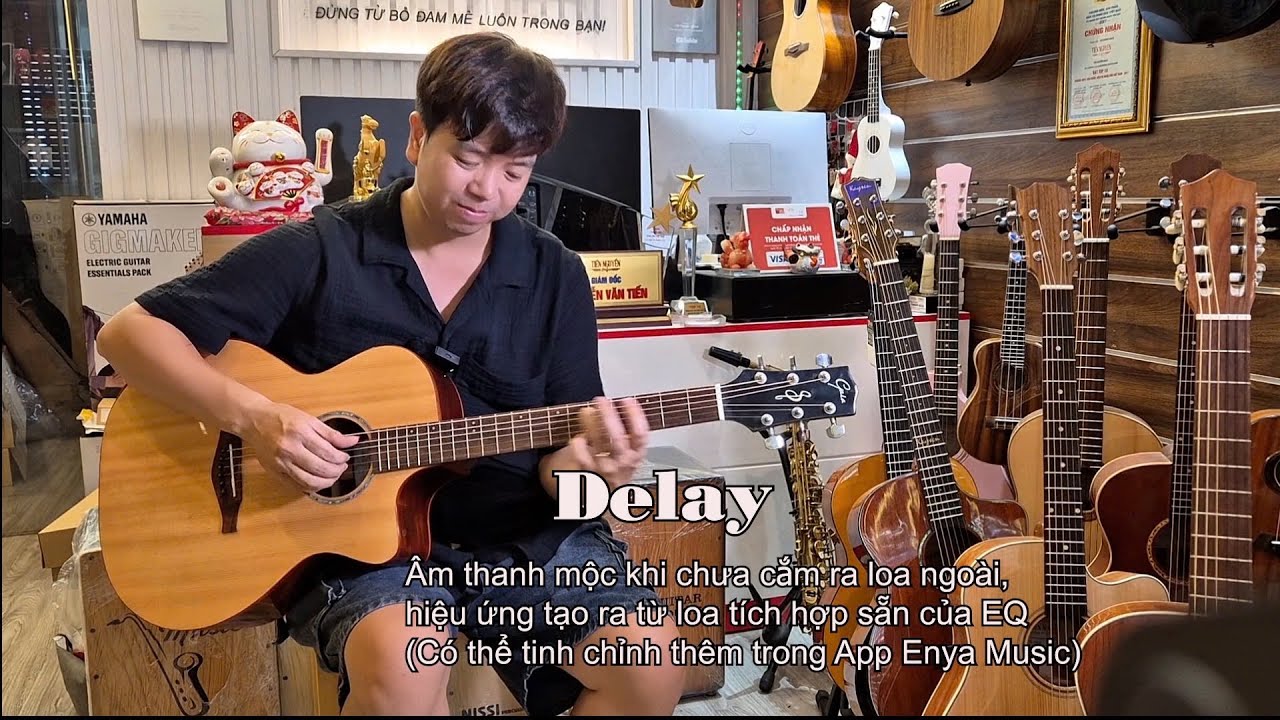Guitar Gaia GA-01CX lắp thêm EQ Enya SP1 công nghệ & chính hãng sẽ lợi hại thế nào? | Quá đẳng cấp
