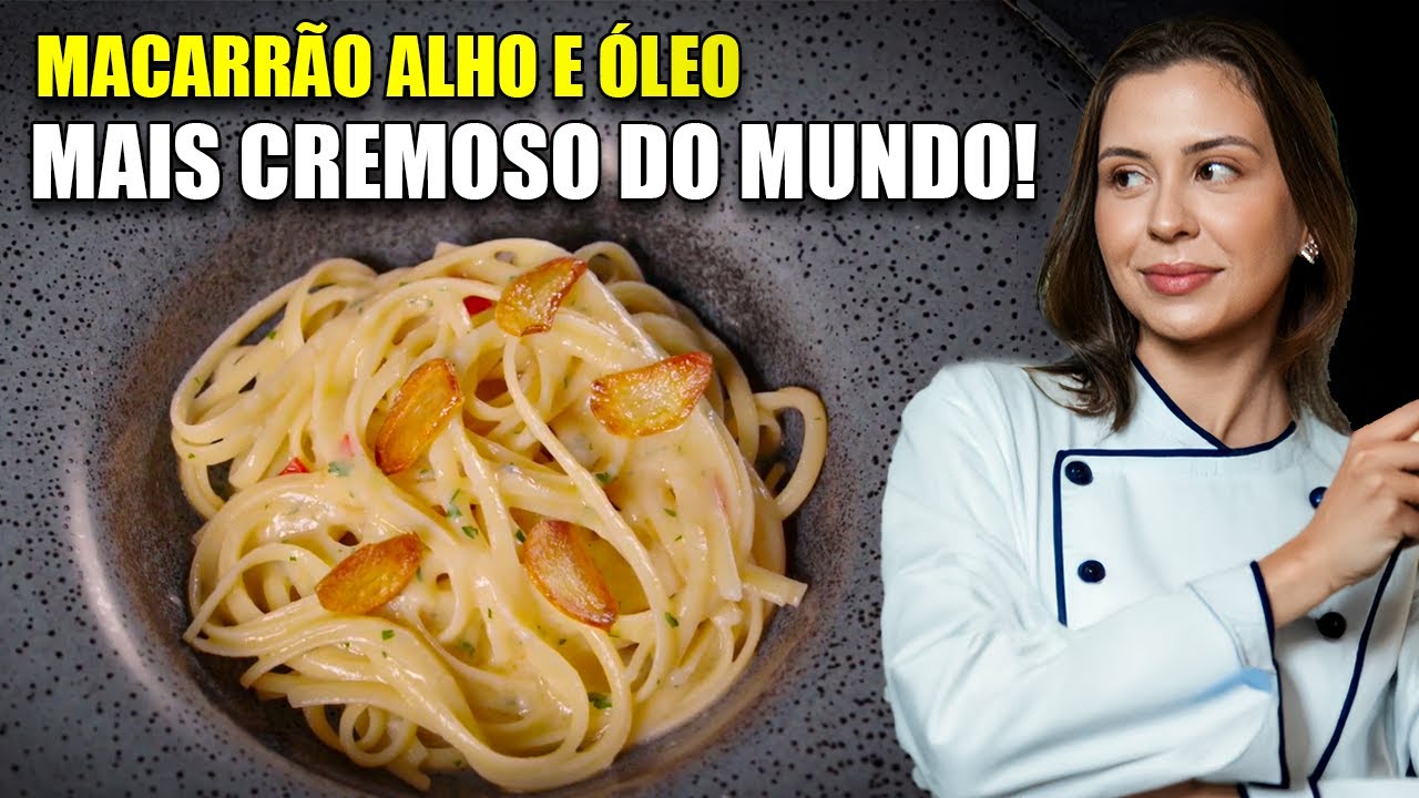 Macarrão Alho e Óleo MAIS CREMOSO DO MUNDO! Técnica Secreta de Chef