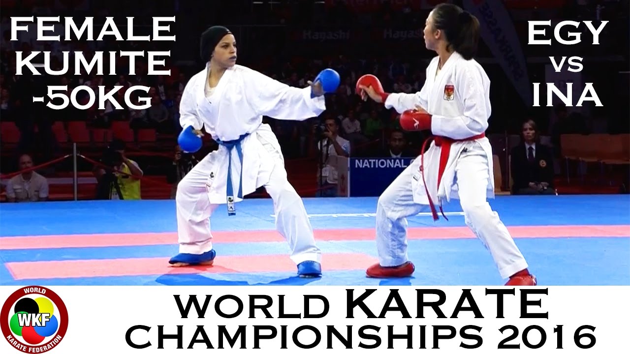 BRONZE MEDAL. Female Kumite -50kg. SAYED (EGY) vs SRUNITA (INA). 2016 World Karate Championships