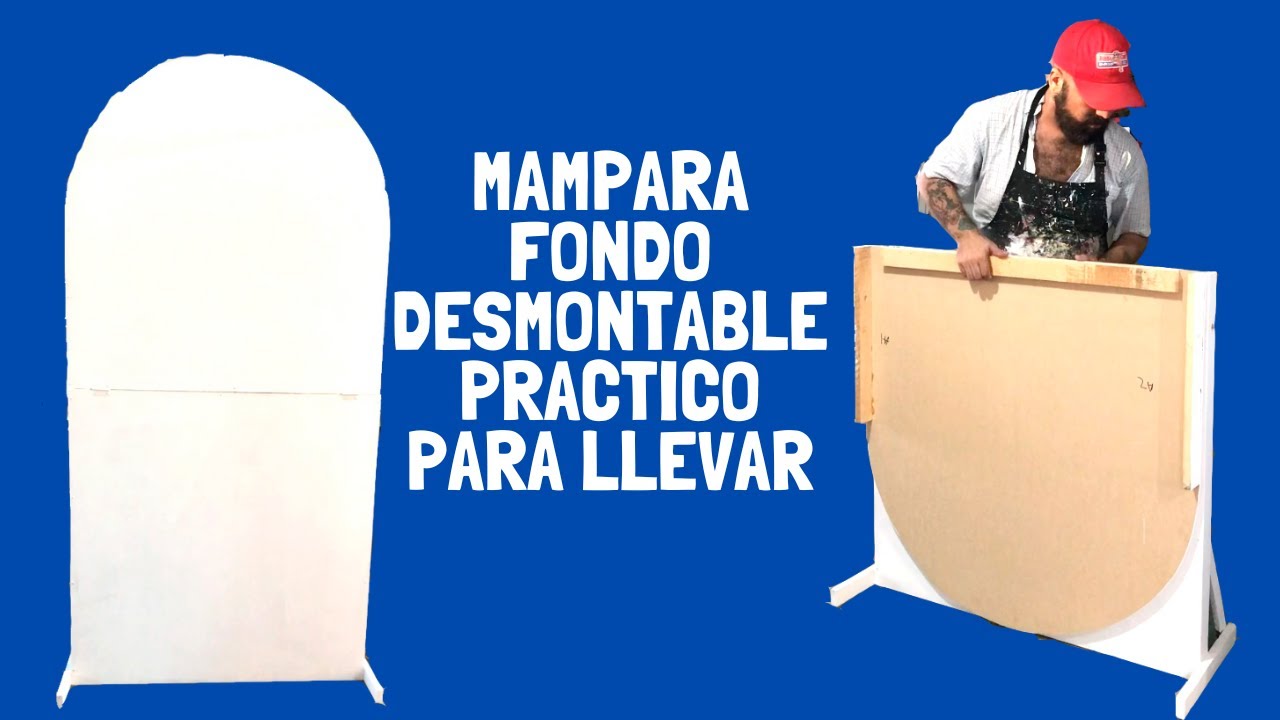 FONDO - MAMPARA PARA FIESTAS DESMONTABLE PRACTICO DE LLEVAR