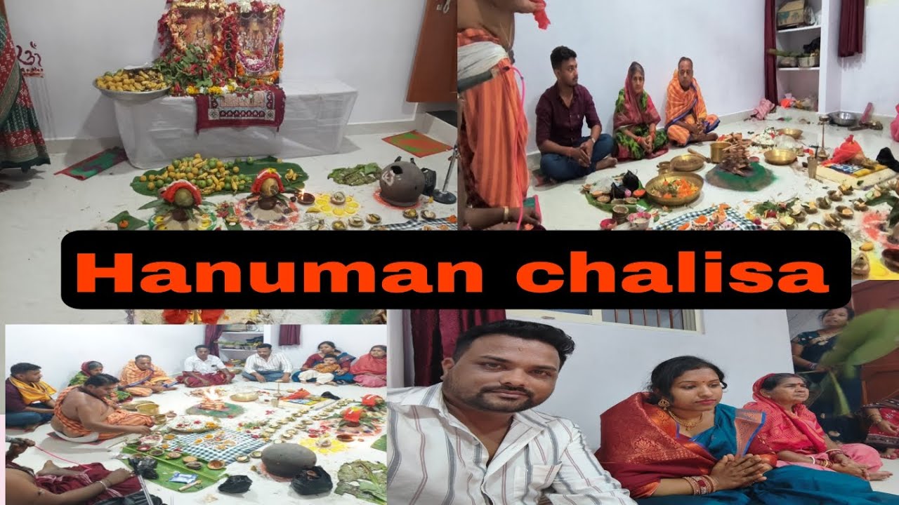 108 Hanuman Chalisa 🙏#jayhanuman #hanumanchalisa #puja #athome #family #vlog #youtubevlog #odiavlog 