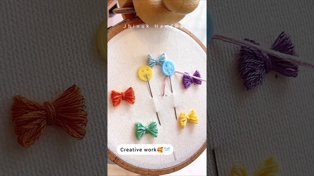 🎀 Creative hand embroidery stitch 