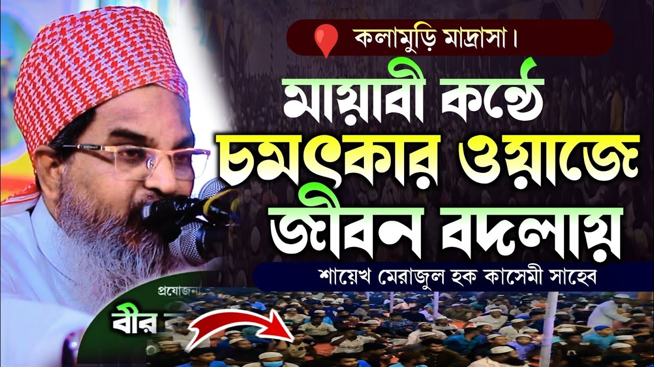 মায়াবী কন্ঠে চমৎকার ওয়াজে জীবন বদলায় | আল্লামা শায়েখ মেরাজুল হক কাসেমী সাহেব 