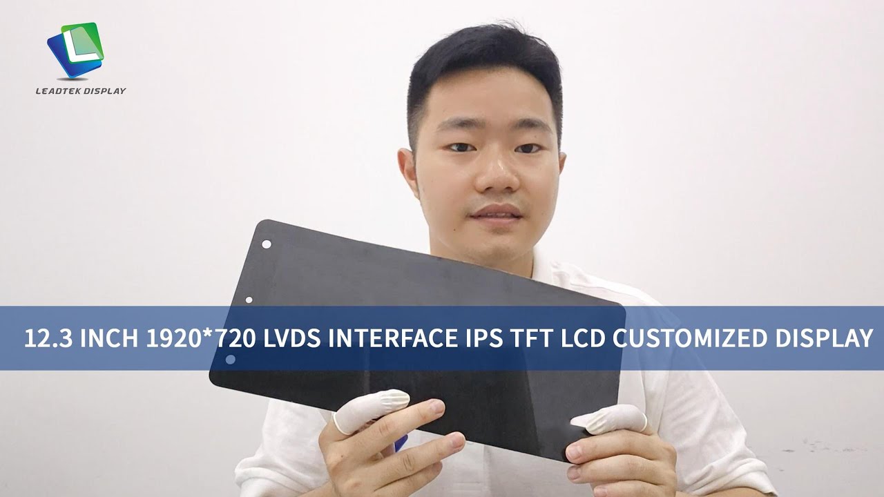 12.3 Inch 1920*720 LVDS Interface IPS TFT LCD Customized Display