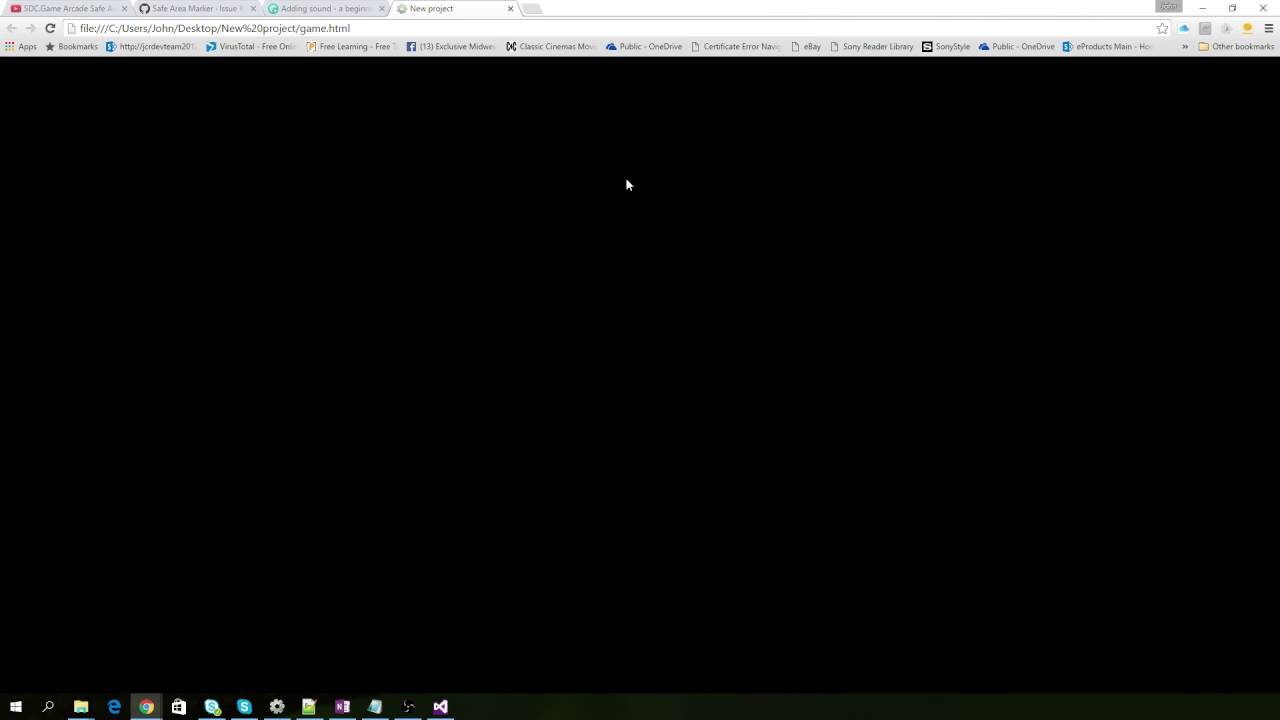 Construct 2 Game export Ghost tutorial with changes to HTML 5