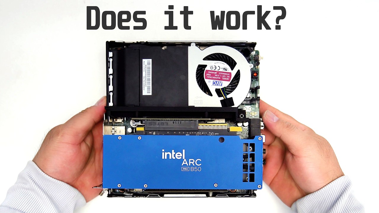 2L Build: Lenovo tiny: i7-9700T + Intel Arc Pro B50, Can it game?