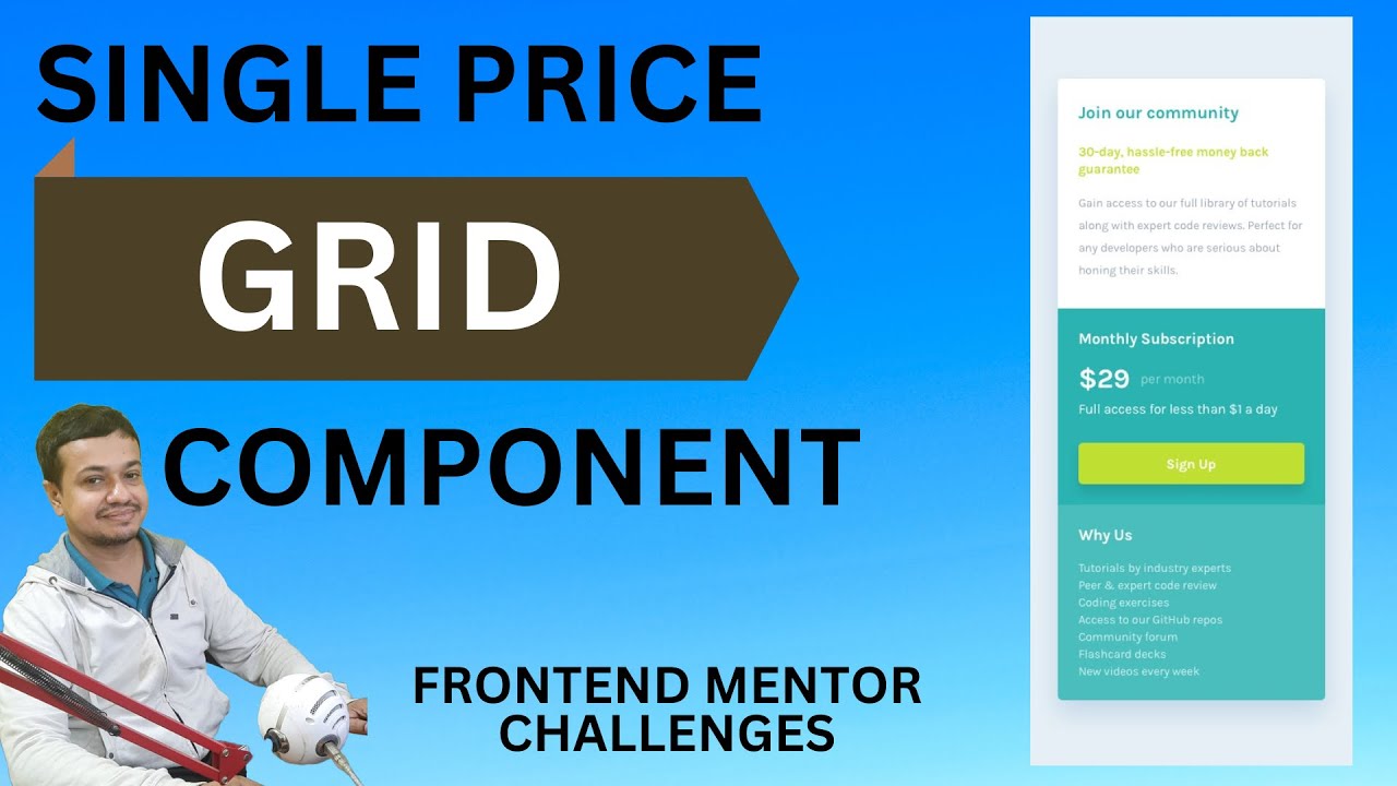 Single Price Grid Component | Frontend Mentor Challenge  | #frontendmentor
