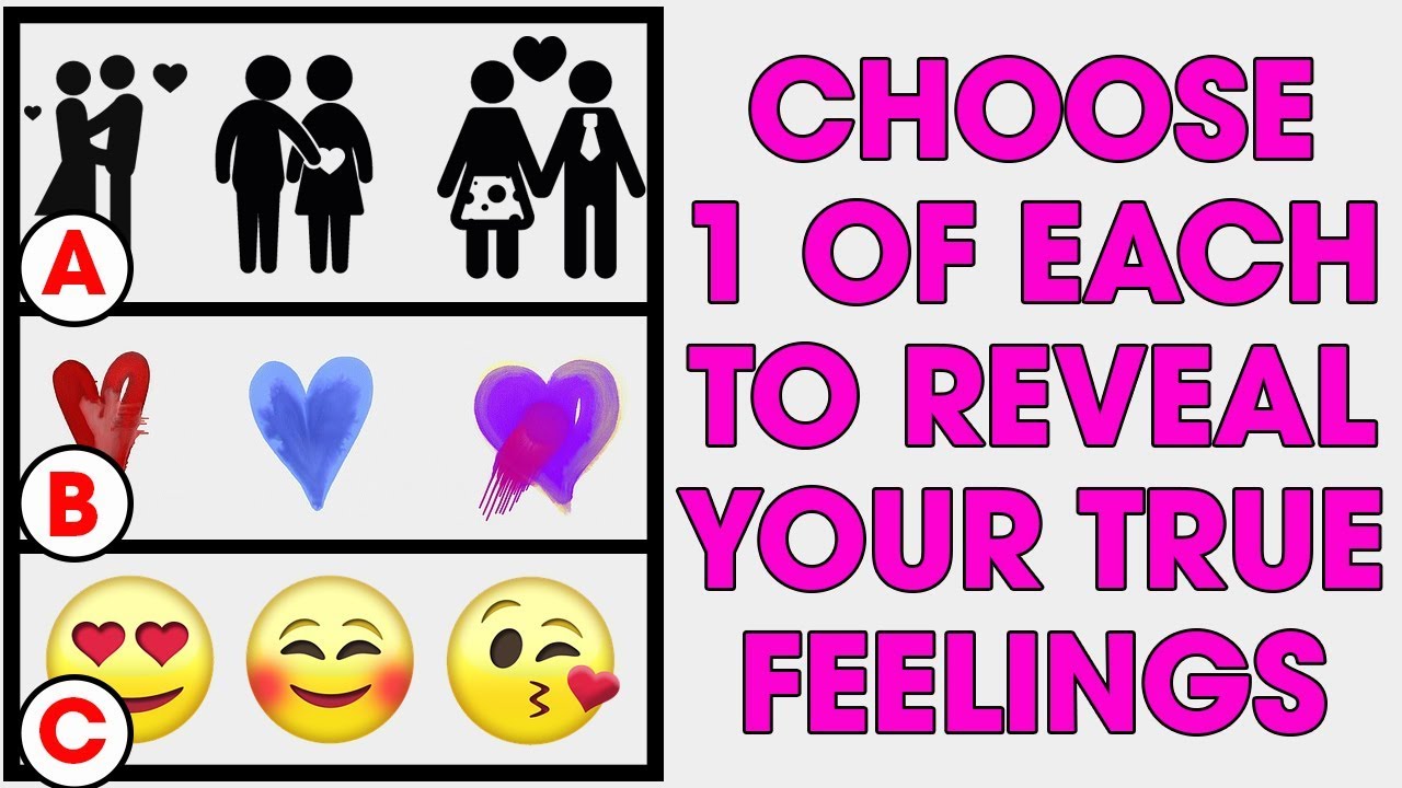 Personality love quiz ♡ Test to reveal your true feelings