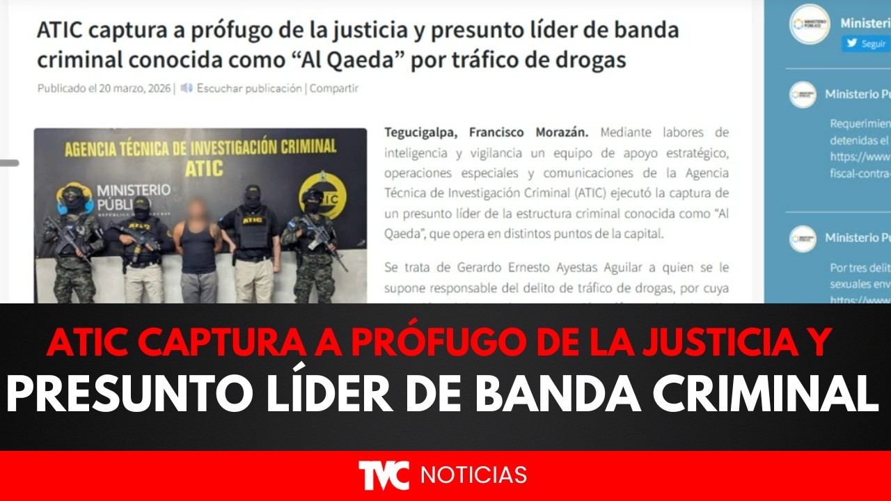 ATIC Captura a prófugo de la justicia y presunto líder de banda criminal conocida como 