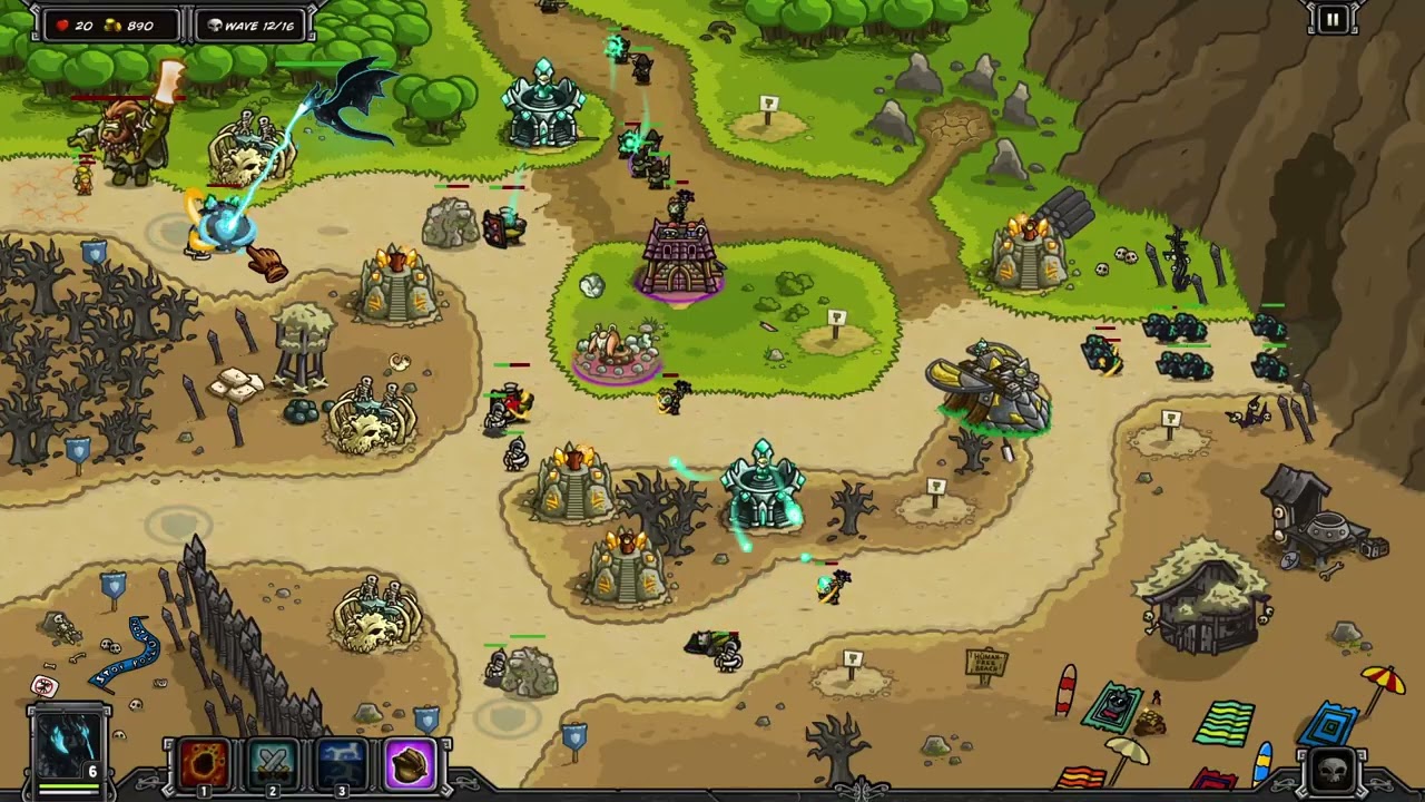 030 Kingdom Rush ReBBBorn Furious Assault  # Cursed Beach