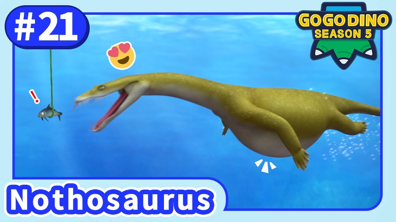 【GOGODINO S5】E21 Lazy Nothosaurus | Dinosaurs for kids | Cartoon | Jurassic | Toys | Robot | Animal