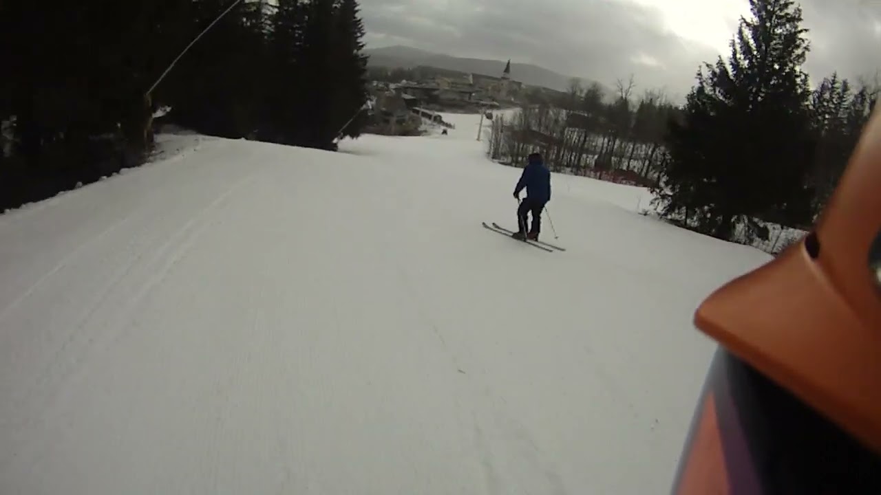 03/17/26 The Big Man with Tele-Randy skiing OLD LOG ROAD.
