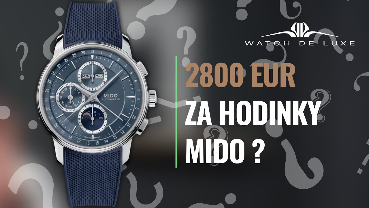 Všetko, čo by ste mali vedieť o novinke MIDO BARONCELLI CHRONOGRAPH MOONPHASE