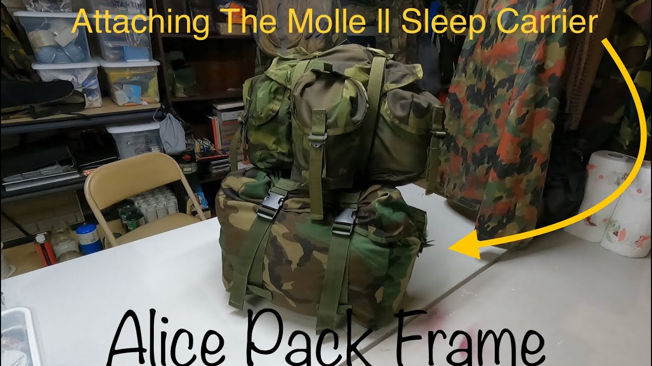 Alice Radio Pack Attaching Molle ll Sleep Carrier To The Frame The Right Way