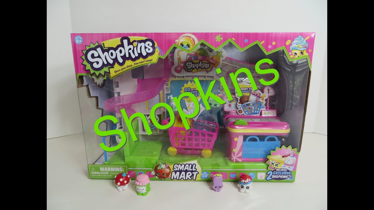 Shopkins Small Mart Grocery Store Playset Unboxing Toy Review