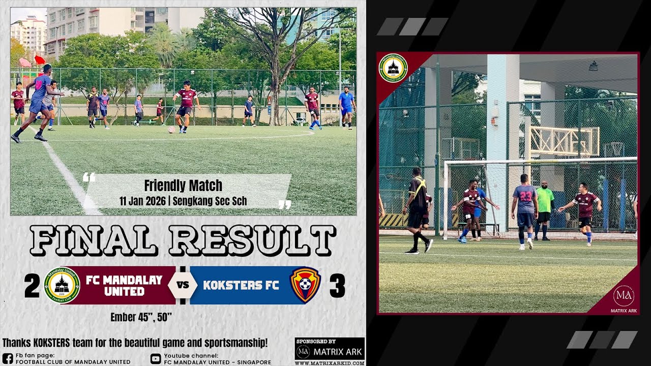 F.C. Mandalay United vs Koksters F.C. Extended Highlight 11-Jan-2026 HD 1080p60