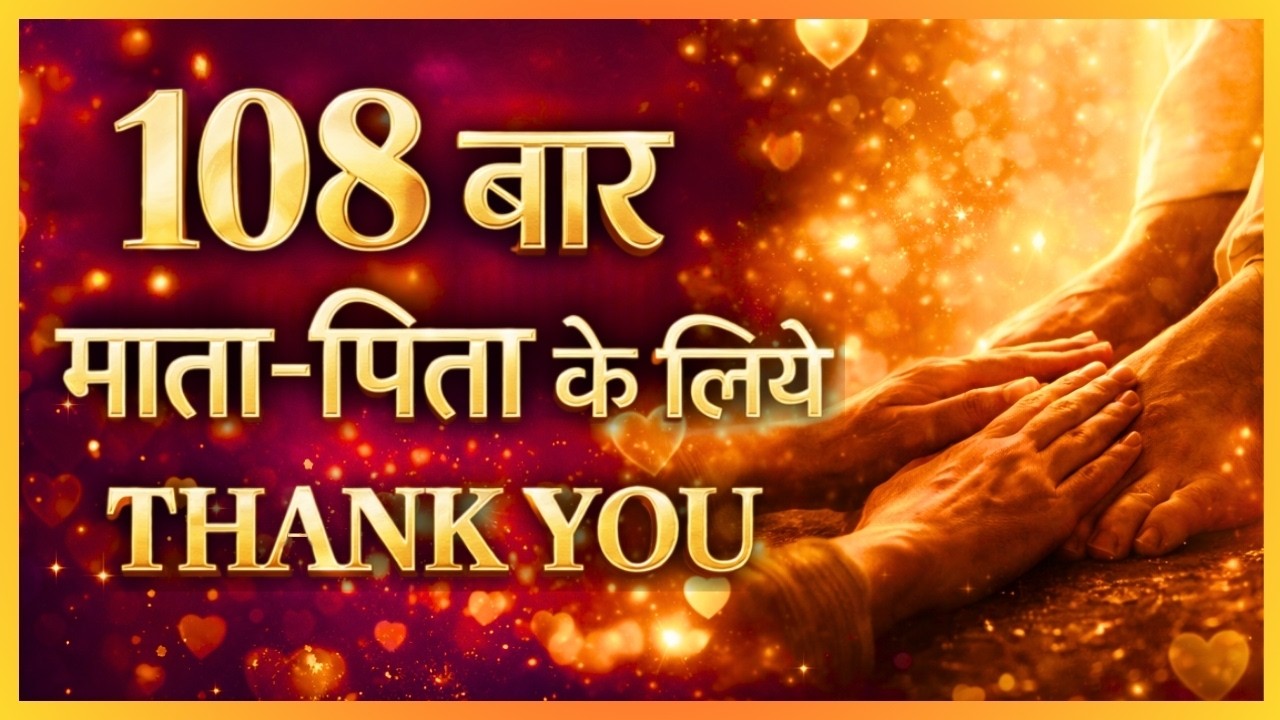 Thank You Mom Dad 108 बार: Powerful Gratitude Prayer for Parents (Hindi Song)