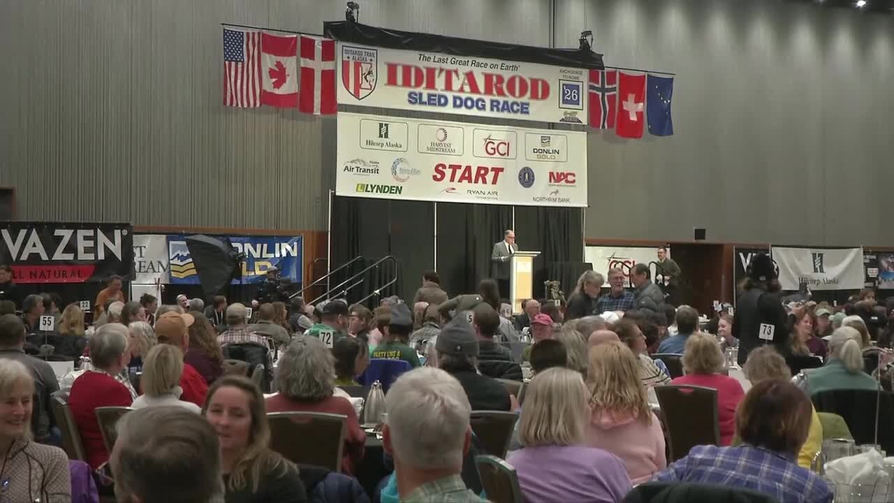 Sled-dog fandom fills the Dena’ina Center ahead of the Iditarod