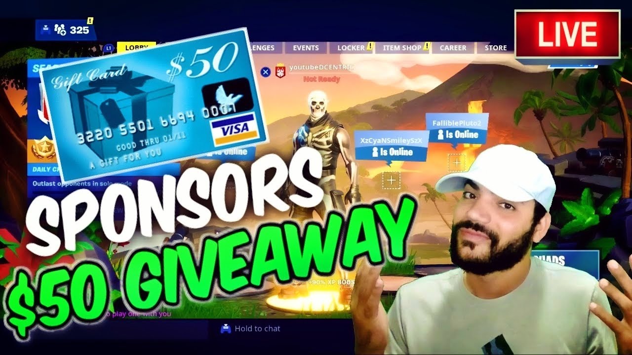 $50 GIVEAWAY - FORNITE WITH SUBSCRIBERS! ON THE WAY to 20K GRINDING FOR FULLTIME YT