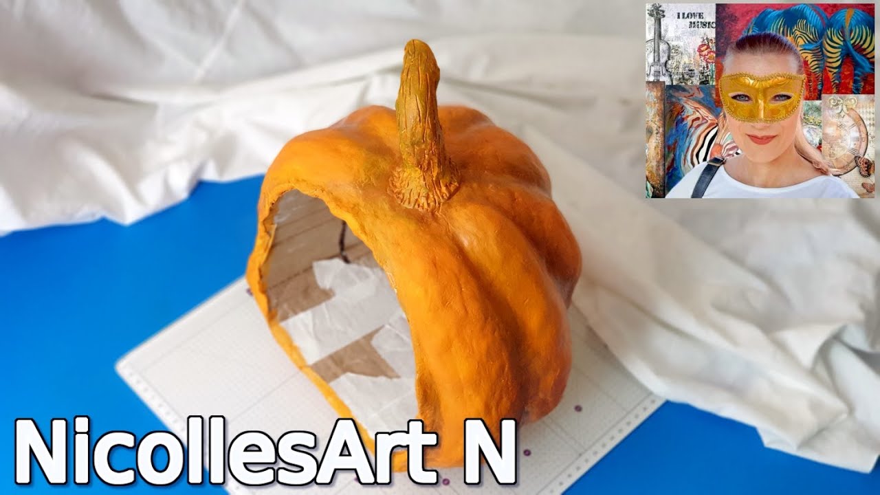 How to make a cheap cardboard pumpkin for Halloween - part one