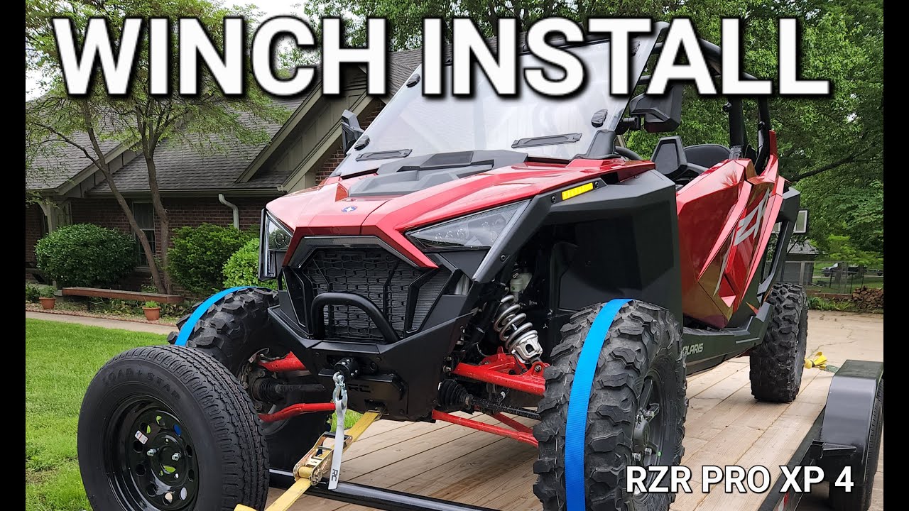 Установка лебедки Polaris RZR Pro XP 4