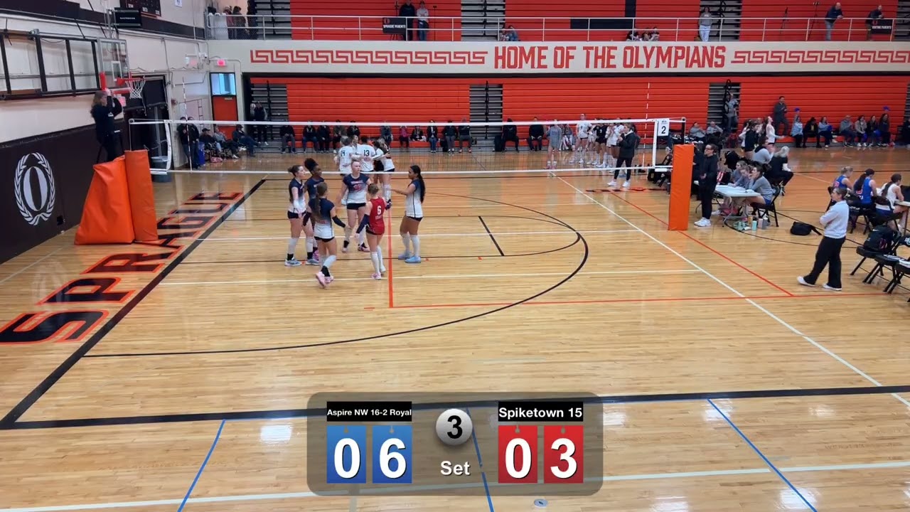 Power League  #2 pool play Spiketown 15 v Aspire NW 16-2 Royal Set 3