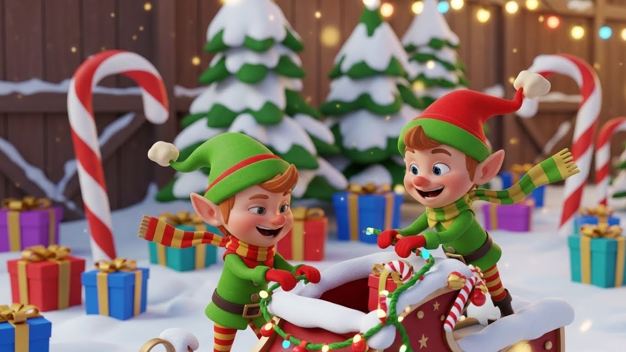 Santa’s Reindeer Alphabet Rhyme for Kids | ABC Song for Kids, Christmas Learning Song & Baby Music