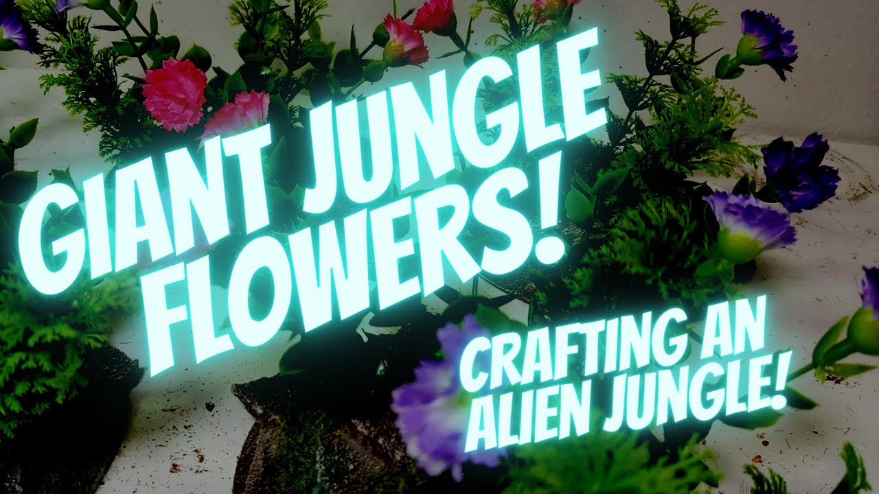 Jungle Terrain - Prehistoric or Alien Flowers - Terrain Tutorial