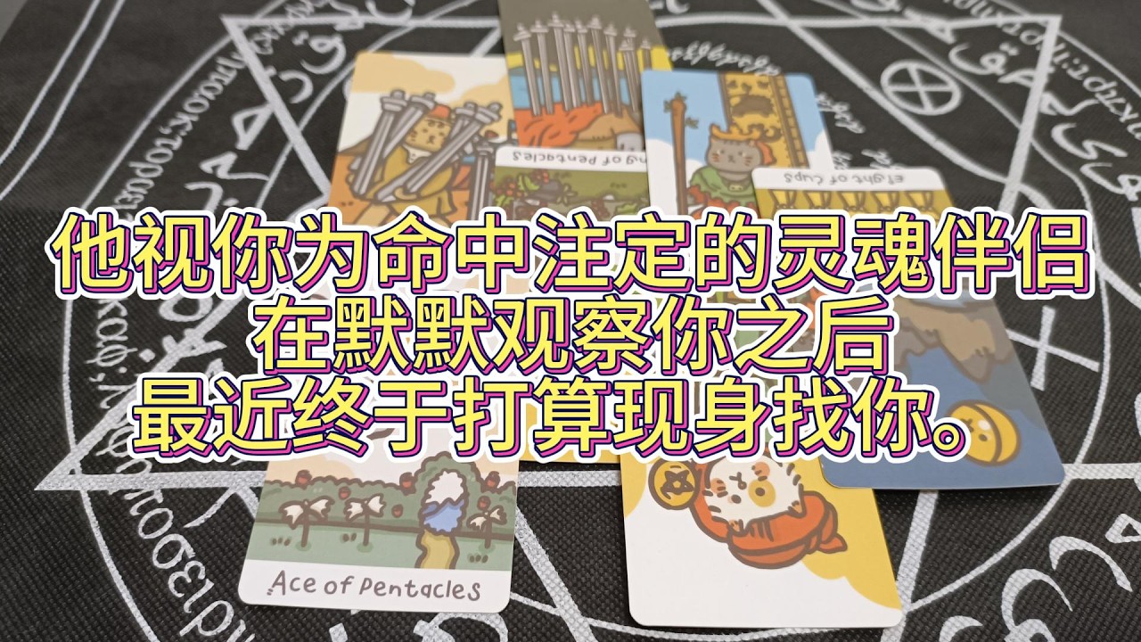 他視你為命中註定的靈魂伴侶，在默默觀察你之後，最近終於打算現身找你。